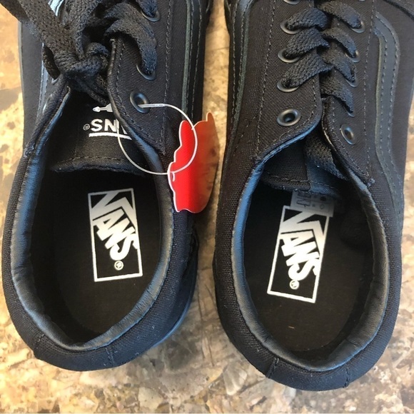 Vans Canvas black shoes sneakers, kids size 3.5. Brand new with box - Picture 12 of 15